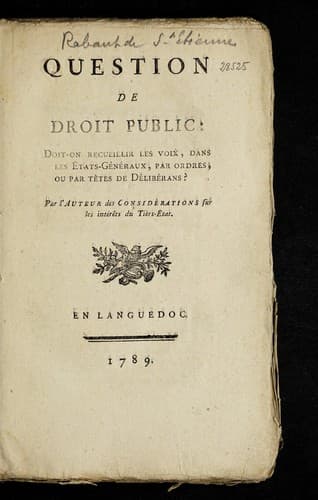 Tapa de Question de droit public