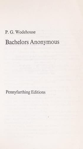 Tapa de Bachelors Anonymous