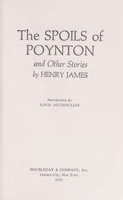 Tapa de The spoils of Poynton and other stories