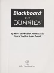 Tapa de Blackboard for dummies