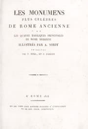 Tapa de Les monumens plus celèbres de Rome ancienne et les quatre basiliques principales de Rome moderne