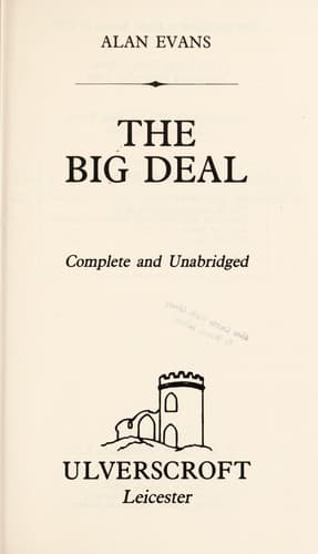 Tapa de The big deal