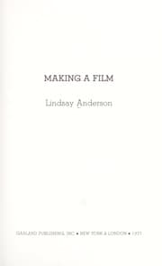 Tapa de Making a film