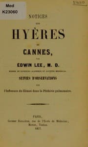 Tapa de Notices sur Hy©·res et Cannes