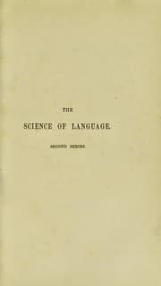 Tapa de Lectures on the Science of language delivered at the Royal Institution of Great Britain in February, March, April & May, 1863
