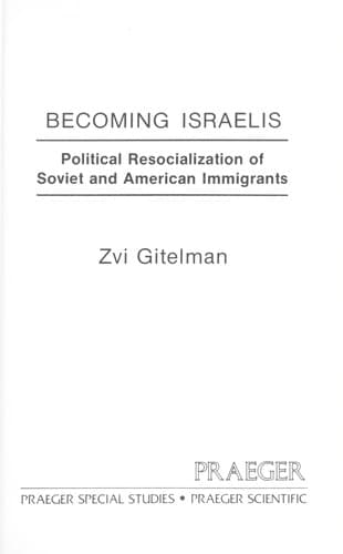 Tapa de Becoming Israelis