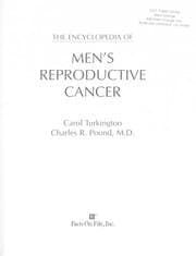 Tapa de The encyclopedia of men's reproductive cancer