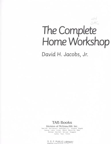 Tapa de The complete home workshop