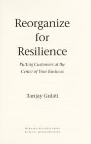 Tapa de Reorganize for resilience