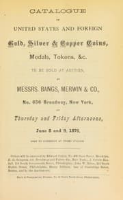 Tapa de Catalogue of United States and foreign gold, silver & copper coins ...
