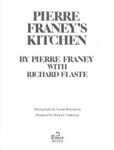 Tapa de Pierre Franey's kitchen