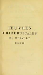 Tapa de Oeuvres chirurgicales, ou, Expos©♭ de la doctrine et de la pratique de P.J. Desault ...