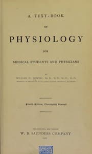 Tapa de A text-book of physiology for medical students and physicians
