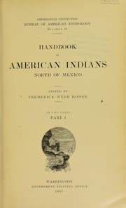 Tapa de Handbook of American Indians north of Mexico