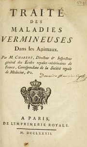 Tapa de Trait©♭ des maladies vermineuses dans les animaux