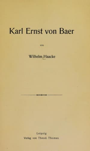Tapa de Karl Ernst von Baer