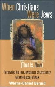 Tapa de When Christians Were Jews (That Is, Now)