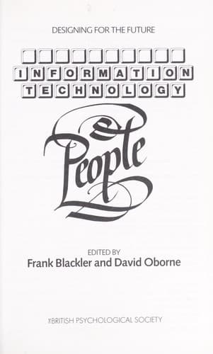 Tapa de Information technology & people : designing for the future