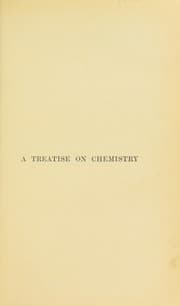 Tapa de A treatise on chemistry