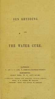 Tapa de Ben Rhydding and the water cure