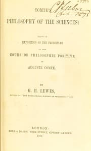 Tapa de Comte's philosophy of the sciences