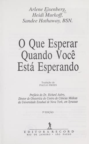 Tapa de O que esperar quando voce  esta  esperando