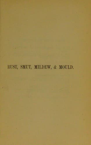 Tapa de Rust, smut, mildew & mould