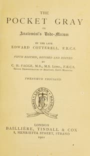 Tapa de The pocket Gray, or, Anatomist's vade-mecum