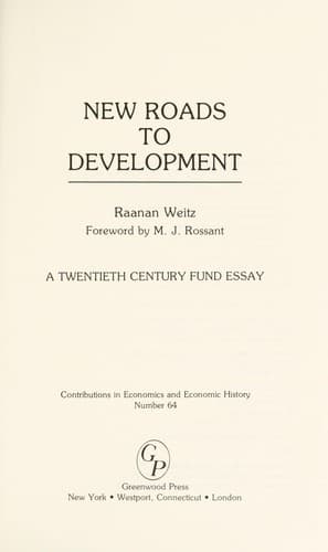 Tapa de New roads to development
