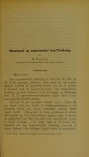 Tapa de Musekr©Œft og experimentel kr©Œftforskning