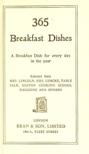 Tapa de 365 breakfast dishes