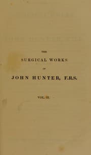 Tapa de The surgical works of John Hunter