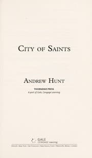 Tapa de City of saints