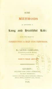 Tapa de Sure methods of attaining a long and healthful life : with the means of correcting a bad constitution
