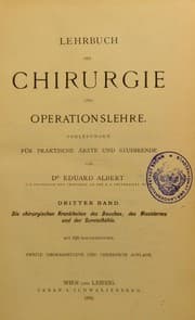 Tapa de Lehrbuch der Chirurgie und Operationslehre