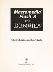 Tapa de Macromedia Flash 8 for dummies