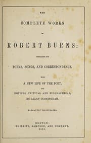 Tapa de The complete works of Robert Burns