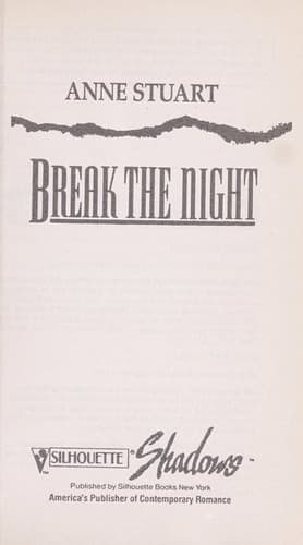 Tapa de Break The Night