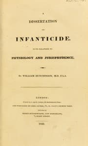 Tapa de A dissertation on infanticide, in its relations to physiology and jurisprudence