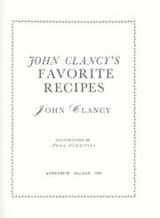 Tapa de John Clancy's favorite recipes
