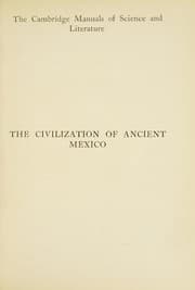 Tapa de The civilization of ancient Mexico