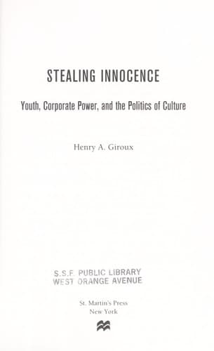 Tapa de Stealing innocence