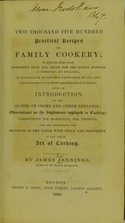 Tapa de Two thousand five hundred practical recipes in family cookery