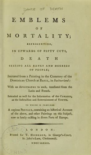 Tapa de Emblems of mortality