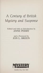 Tapa de A Century of British Mystery and Suspense