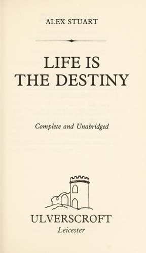 Tapa de Life Is The Destiny