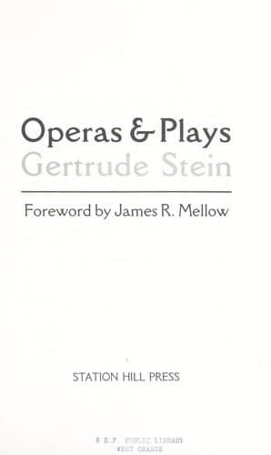 Tapa de Operas & plays
