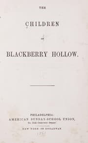 Tapa de The children of Blackberry Hollow