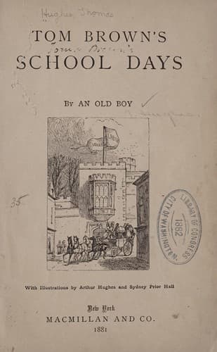 Tapa de Tom Brown's school days