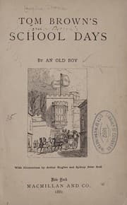 Tapa de Tom Brown's school days